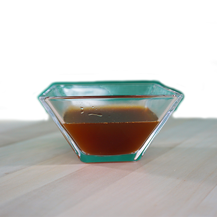 Glas, Soße, Karamellsauce?, Soße, Schale